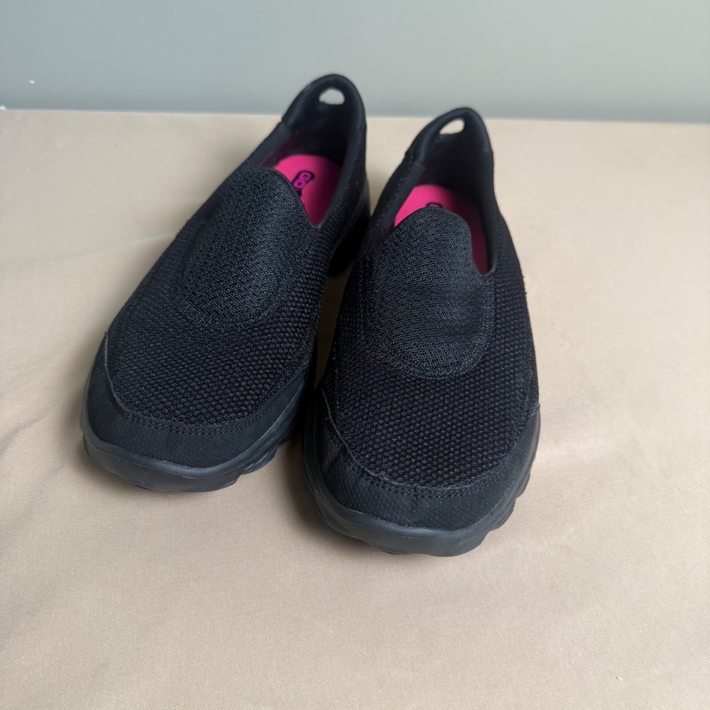 Skechers GOwalk 2 Stride Womens Black Mesh Slip On Walking Shoes 13590 Size 9